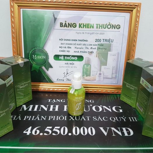 Serum thay da nhân sâm MQ Skin không sưng (chính hãng) Mqskin Vip tái tạo da nhân sâm giảm thâm nám tàn nhang và mụn