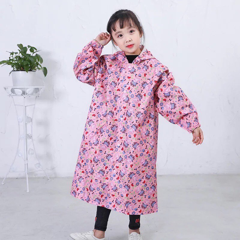 Áo mưa bít trẻ em cho bé từ 7-10 tuổi , áo mưa trùm trẻ em che kín người an toàn