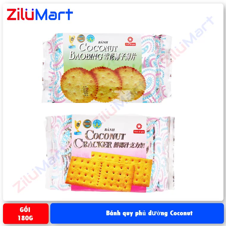 Bánh quy phủ đường Coconut loại 180g
