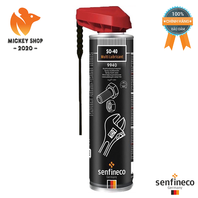 [ 100% GERMANY ] Dầu Xịt Bôi Trơn Làm Sạch Bảo Vệ Bề Mặt Chi Tiết Senfineco 9940 SO40 MultiLubricant Smart 400ml