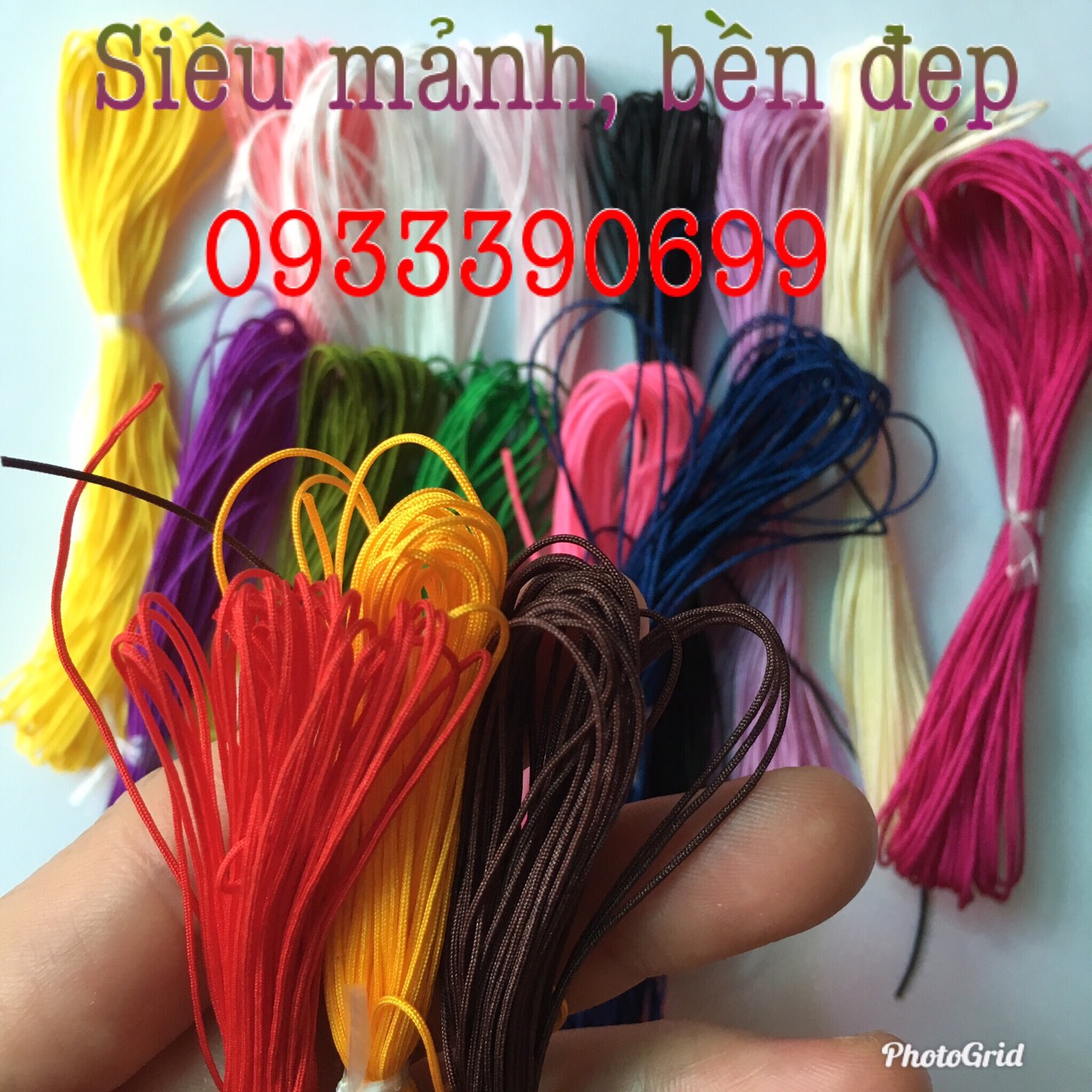 🌿🌿 1 đoạn dù 7m cực mảnh và chắc bền 0.4-0.5mm đan vòng xâu hạt xỏ hổ phách cho bé