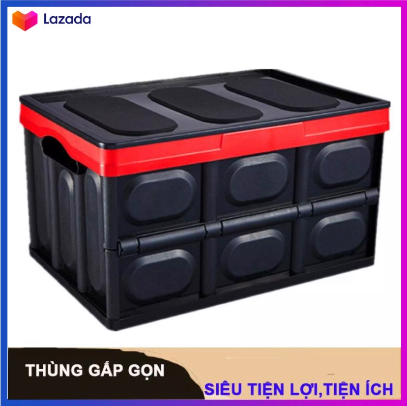 Thùng đựng đồ cốp sau ô tô - thùng đựng đồ đa năng gấp gọn sử dụng trên xe ô tô - thùng đựng đồ gấp gọn để cốp xe bằng nhựa pp cao cấp sang trọng.