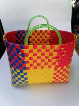 Giỏ Xách Đan Dây Nhựa ( 33x35cm )