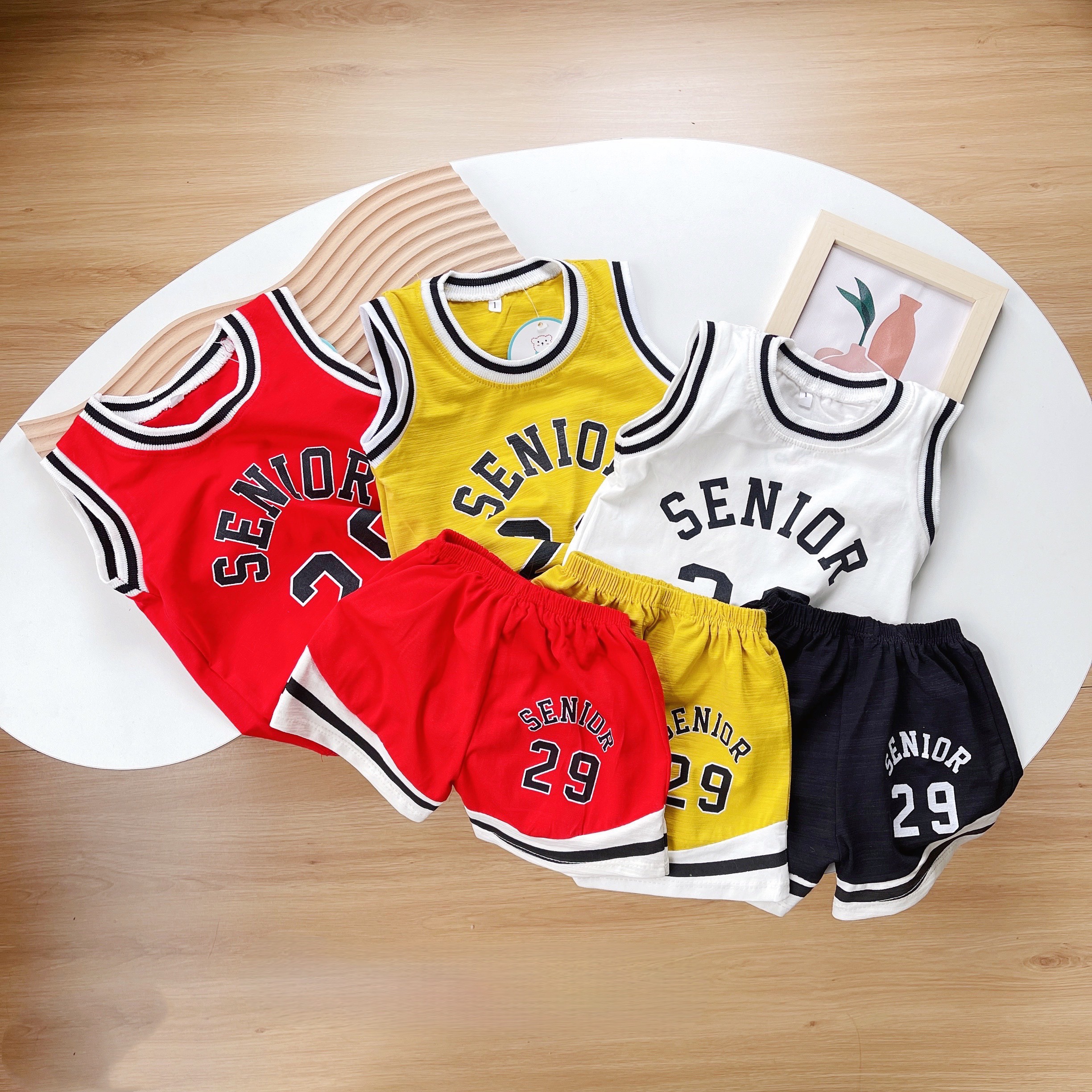 Bộ ba lỗ bóng chày senior số 29 cho bé