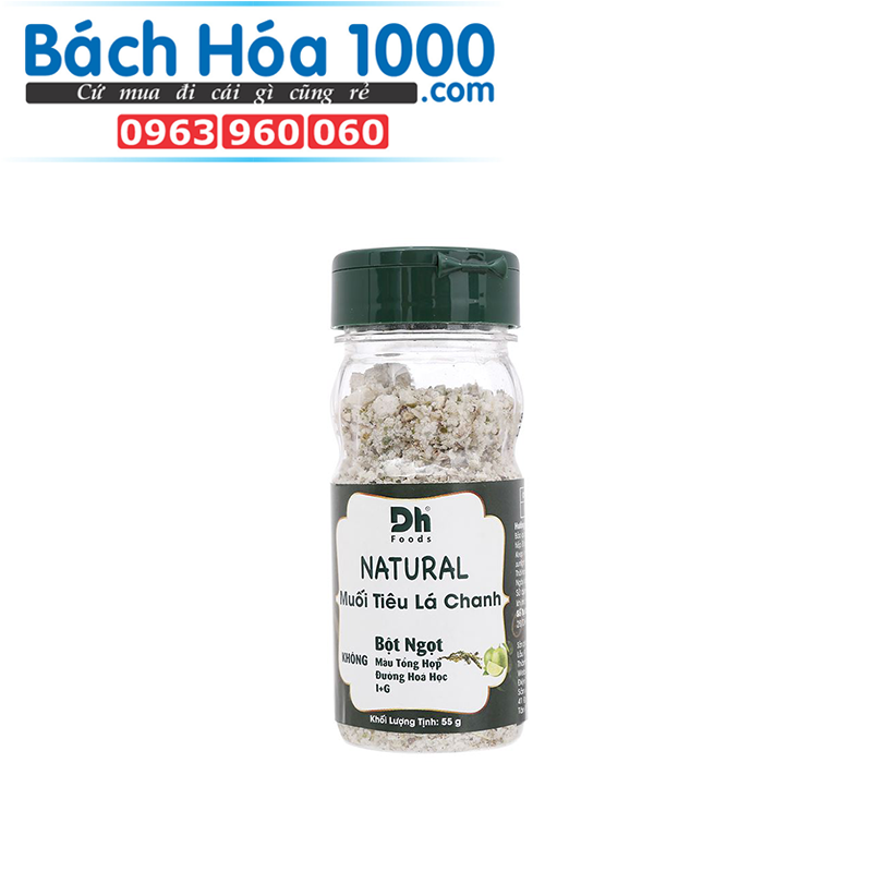 Muối tiêu chanh Dh Foods hũ 50g