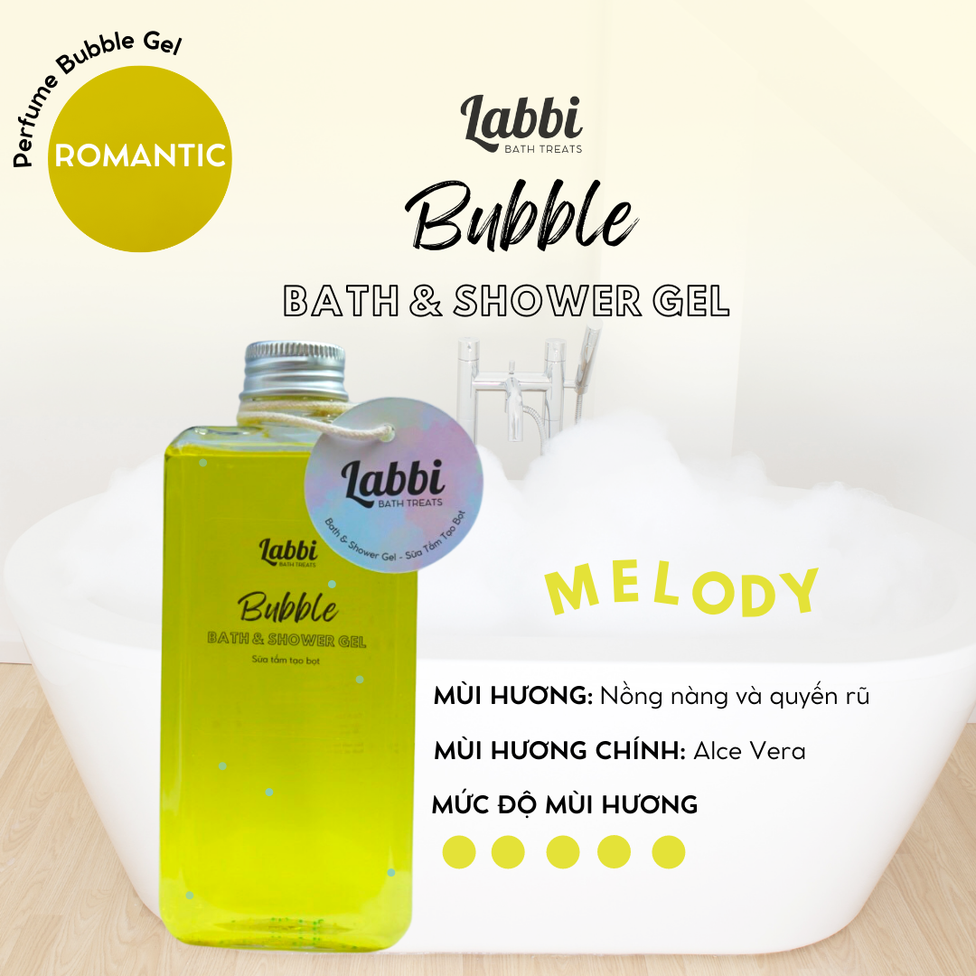 Melody tạo bọt bồn tắm / gel tắm tạo bọt / bubble gels