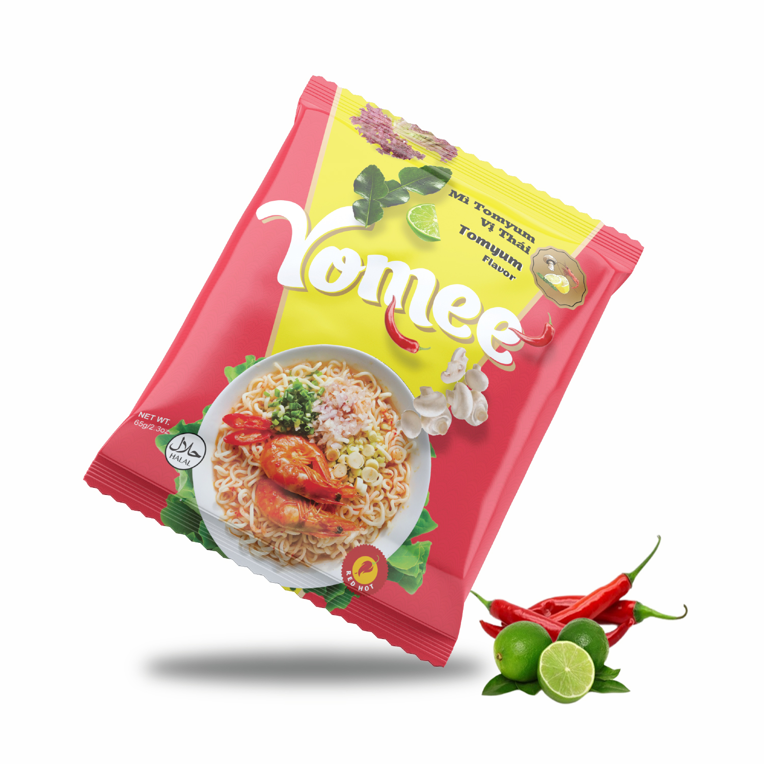 Mì Yomee gói 65g Hàng xuất khẩu nước súp đậm đà - giá ưu đãi dùng thử 1 gói