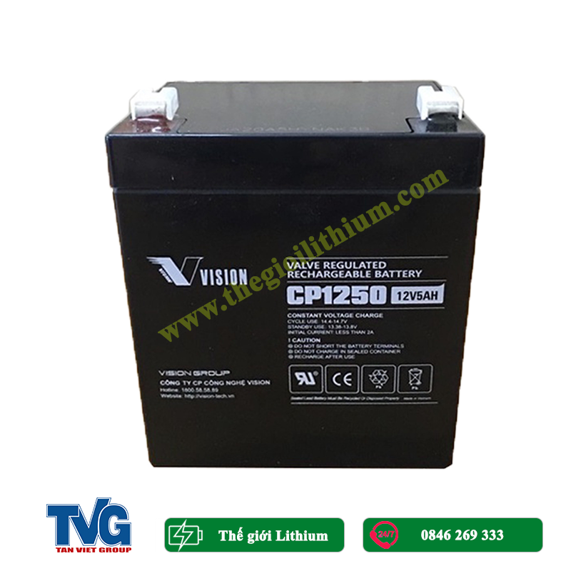 Ắc quy chính hãng vision dùng cho lưu trữ ups, loa kéo, xe điện trẻ em, 12v 5ah, 7ah, 9ah...