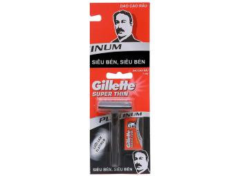 Dao cạo râu Gillette Cán đen ông già 1 cây đơn