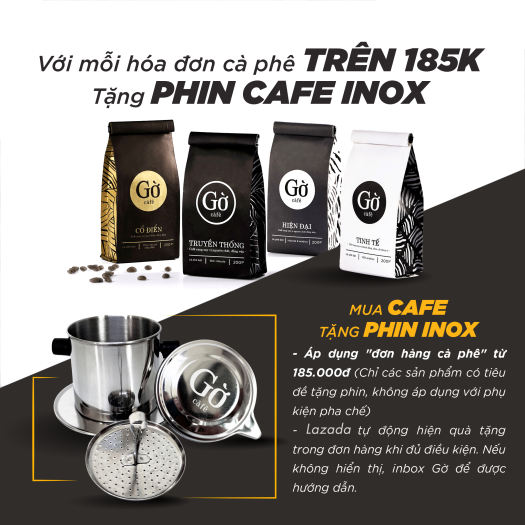 200GR- gu HIỆN ĐẠI (đắng dịu) Robusta & Arabica - Cà phê rang xay nguyên chất - Gờ cafe - 📌freeship📌