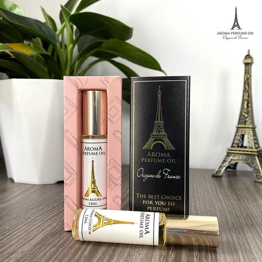 Nước hoa mini Aroma Perfume nam nữ dạng lăn 12ml thơm lâu lưu hương 12h hương thơm quyến rũ