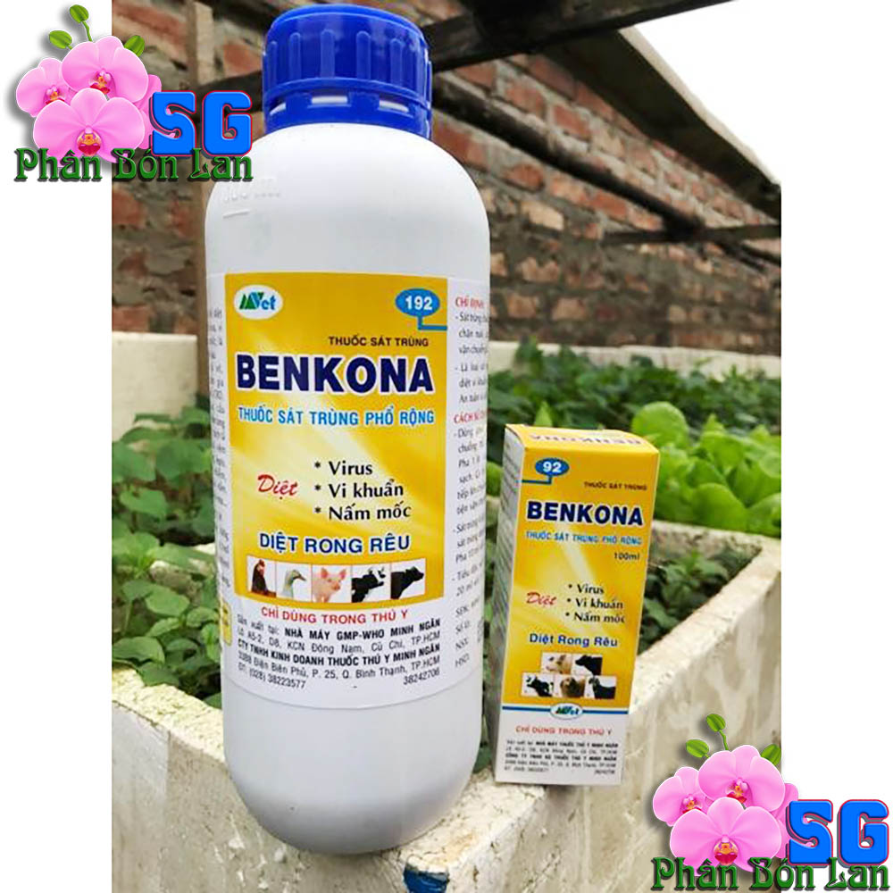 Benkona - thuốc khử trùng giá thể - đất trồng - vườn, chuồng trại