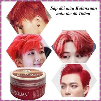 Sáp Nhuộm Đổi Màu Tóc Đỏ Tạm Thời KALANXUAN 100ml/Hộp