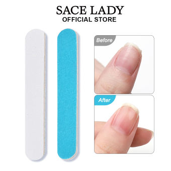 SACE LADY Giũa móng hai mặt và giũa đánh bóng đệm móng Dụng cụ làm móng tay Dụng Cụ Làm Móng Tay -2.5g