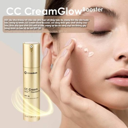 Md:ceuticals CC Cream GlowBooster Flawless Skin -( chính hãng ) kem chống nắng nâng tông kèm nền neova , kem nền chống nắng 50ml SPF 30