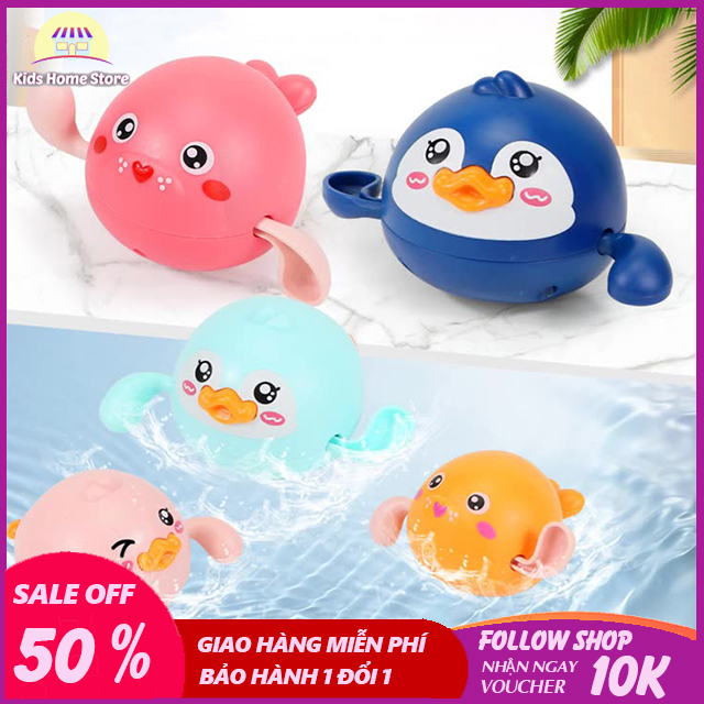 Đồ chơi thả bồn tắm cá heo vặn cót bơi lội cho bé yêu giúp bé có những giây phút thư giãn khi tắm