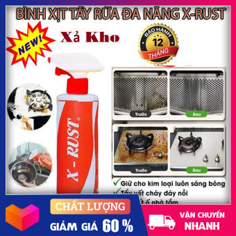 Chai xịt Tẩy X RUST Đa Năng , Vệ Sinh Nhà Cửa DIỆT KHUẨN, KHÔNG MÙI, AN TOÀN Tuyệt Đối