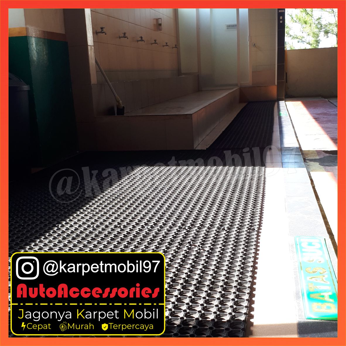 Keset Karet Tempat Wudhu Keset Kaki Masjid Keset Karet Lantai Anti Slip Karpet Lantai Anti Slip Kamar Mandi