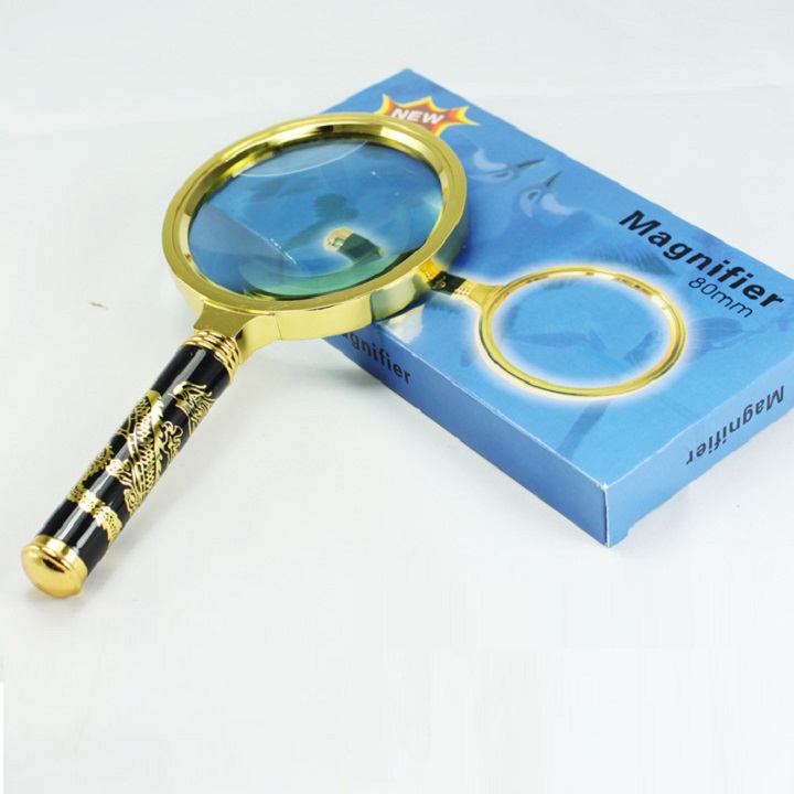 KÍNH LÚP CẦM TAY HOA VĂN 80-90MM - CBS542