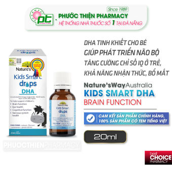 Nature's Way Kids Smart Drops DHA Dầu cá cho bé bổ sung dha nhập khẩu Úc 20ml phuocthienpharmacy dha dạng nước