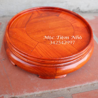 Kỷ tròn-Đôn tròn gỗ-Đế bát hương gỗ hương đế bát hương cao 6cm mặt 12,14,16,18,20,22,24,26,28,30