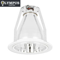 Olympus LED Round Vertical Recessed Pinlight Housing w/ Beehive Reflector E27 Fixture 4 inches / 6 inches