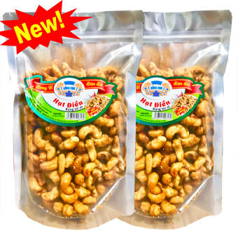 [MỚI] 1Kg Hạt Điều Rang Tỏi Ớt (Túi Zip) Thương Hiệu RỒNG CON - Đồ ăn vặt