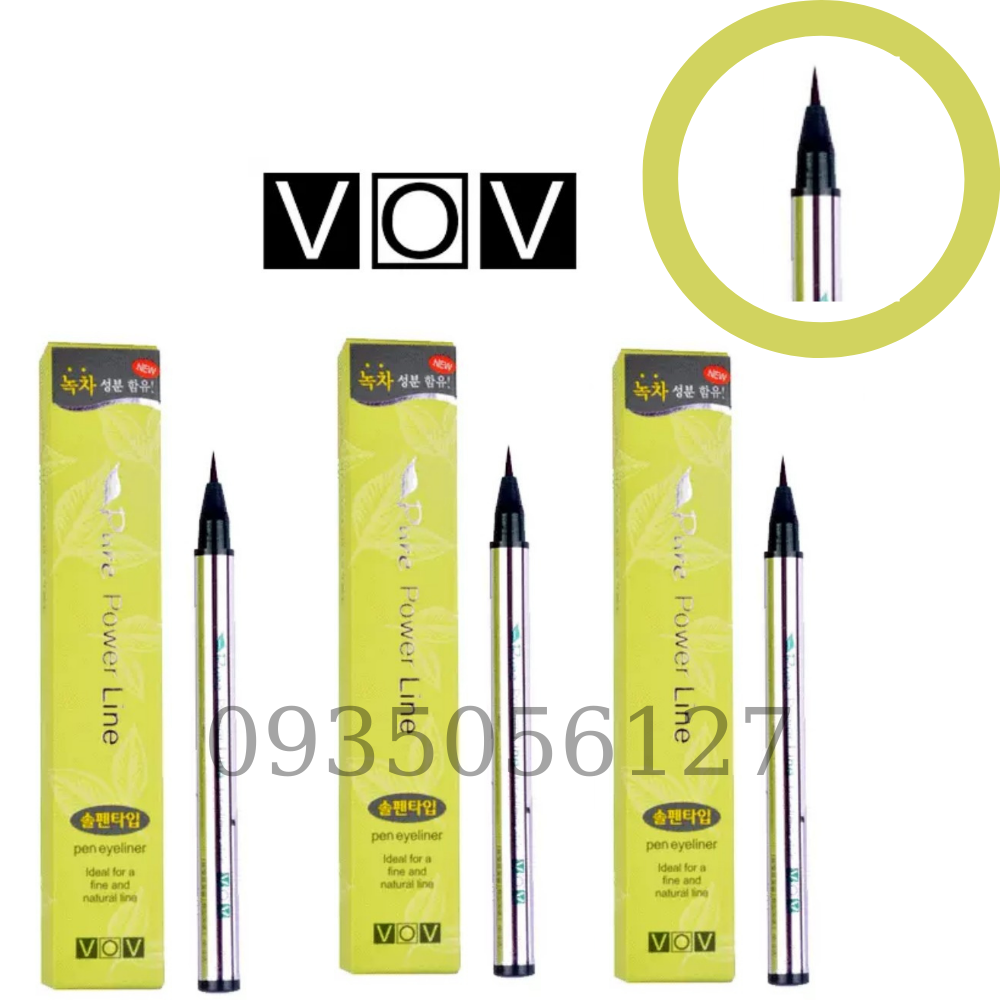 [HCM]Bút Kẻ mắt nước trà xanh VOV Pure Power Line hàn quốc