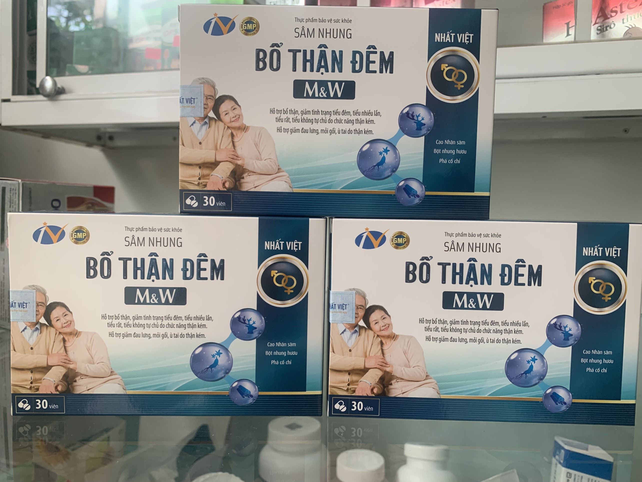 Viên uống Sâm nhung Bổ thận đêm M&W- bổ thận, giảm tiểu đêm, tiểu nhiều lần, tiểu rắt, tiểu không tự chủ, đâu lưng, ù tai do thận kém (hộp 30 viên)