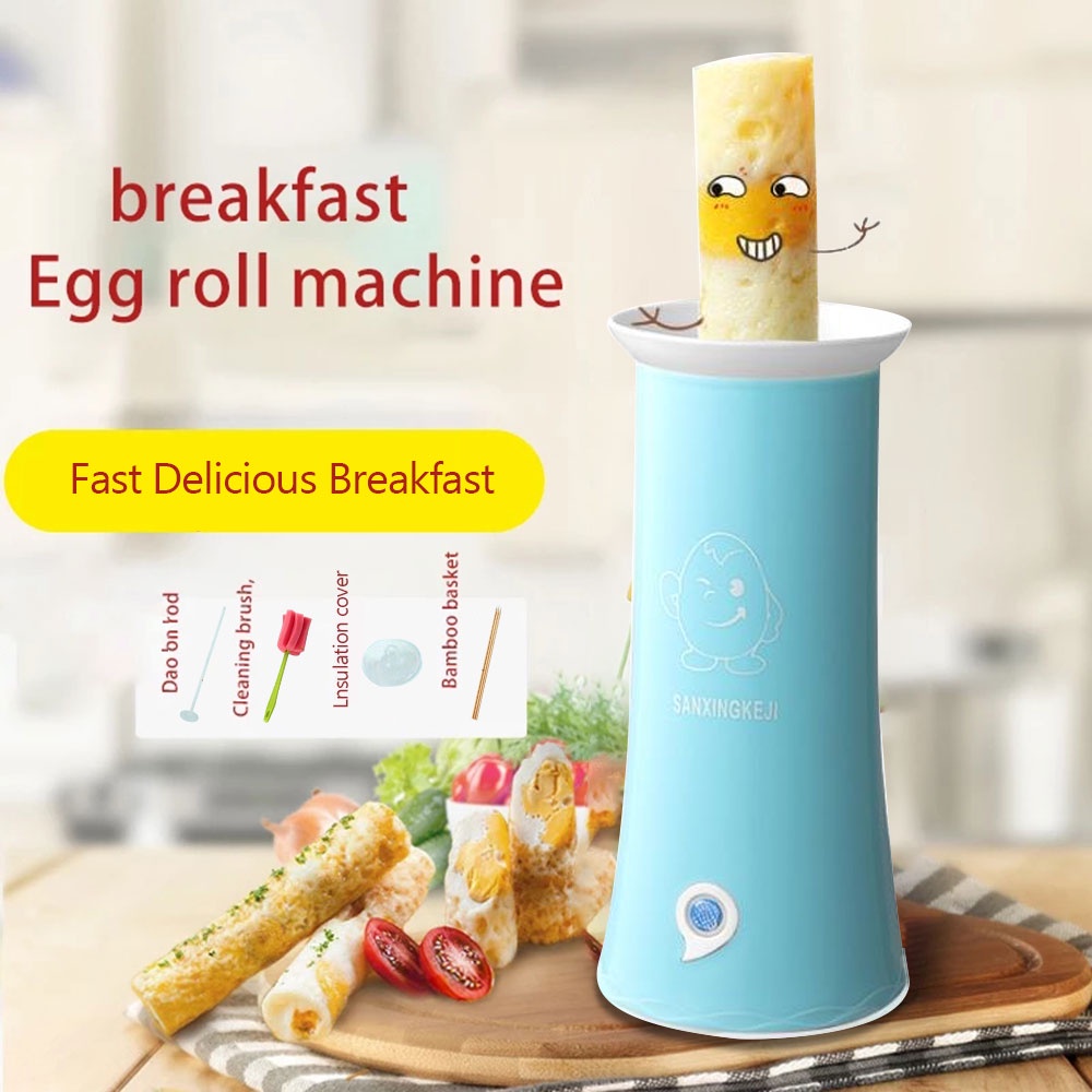 CUKYI Electric Mini Egg Roll Maker Egg Boiler Automatic Egg Cooking Tools  Egg Cup Omelette Master Sausage Machine 220V