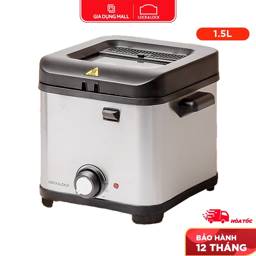 [ Tư Vấn ] Top 12+ Nồi Chiên Ngập Dầu Nào Tốt Nên Mua, Nồi Chiên Ngập Dầu Lock&Lock Ejf716slv 1.5 Lít Chính Hãng, Cửa Sổ Quan Sát Thuận Tiện, Móc Giỏ Để Ráo Dầu Dễ Dàng, Kích Thước Gọn Nhẹ, Có Núm Điều Chỉnh Nhiệt Khi Nấu.