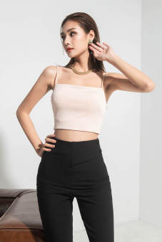 áo thun body 2 dây xẻ tà