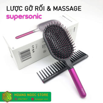 Bộ lược Supersonic gỡ rối và massage Dyson, chống rụng tóc, tăng tuần hoàn máu giúp tóc chắc khỏe