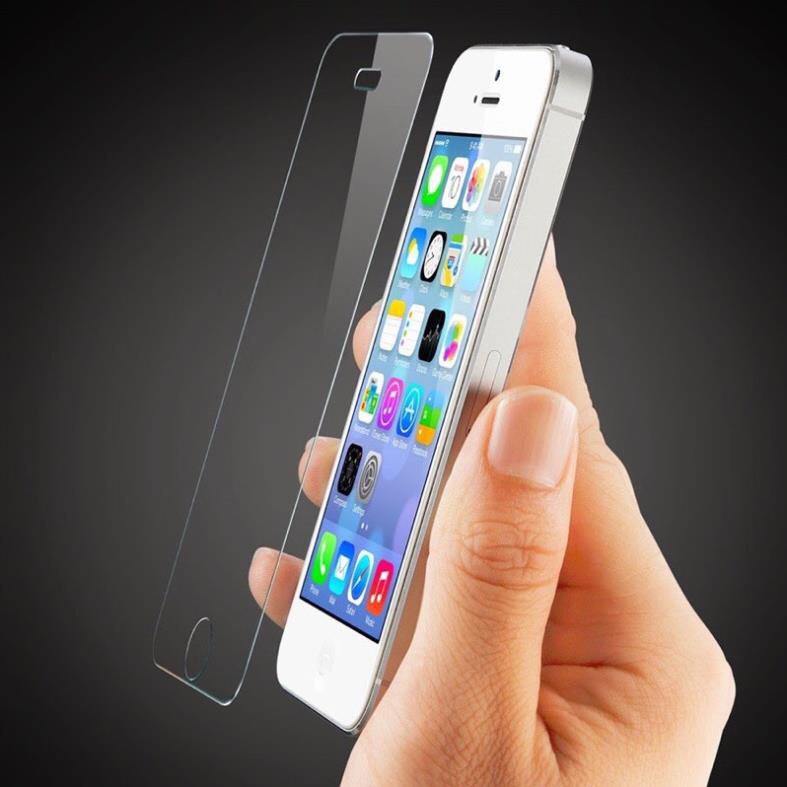 Kính cường lực Iphone 5/5s/5c/5se trong suốt, FULl màn, tặng giấy lau màn hình