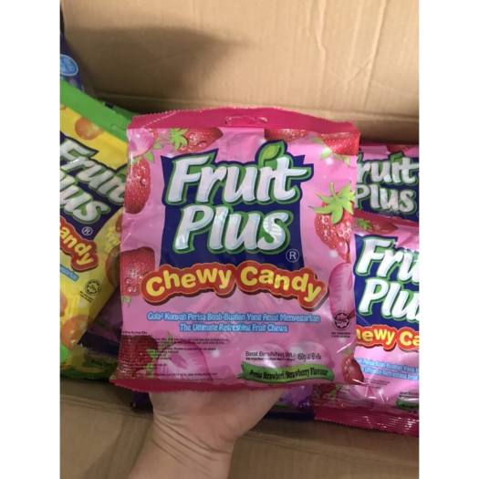 Kẹo Dẻo Trái Cây Fruit Plus Malaysia 150g - Dâu - hồng