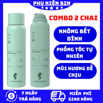 Dầu gội khô dạng xịt nội địa Trung 150ml, Xịt gội đầu khô phồng tóc siêu tốc, Xịt gội khô tóc