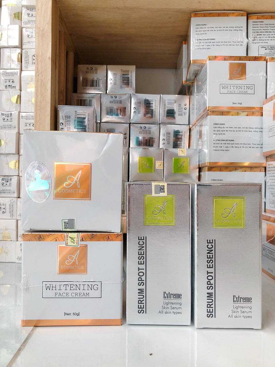 Combo Kem Face A và Serum Spot A Cosmetics Hàng Chính Hãng