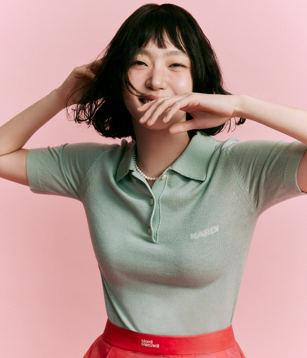 CHEMISE SLIM EN TRICOT MARDI MERCREDI PIQUET (Nouveauté 2025)