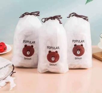Combo 300 Chiếc Màng Bọc Thực Phẩm Co Giãn Siêu Dai, Màng Bọc Tặng Kèm Túi Gấu An Toàn Với Thực Phẩm.TGTI3
