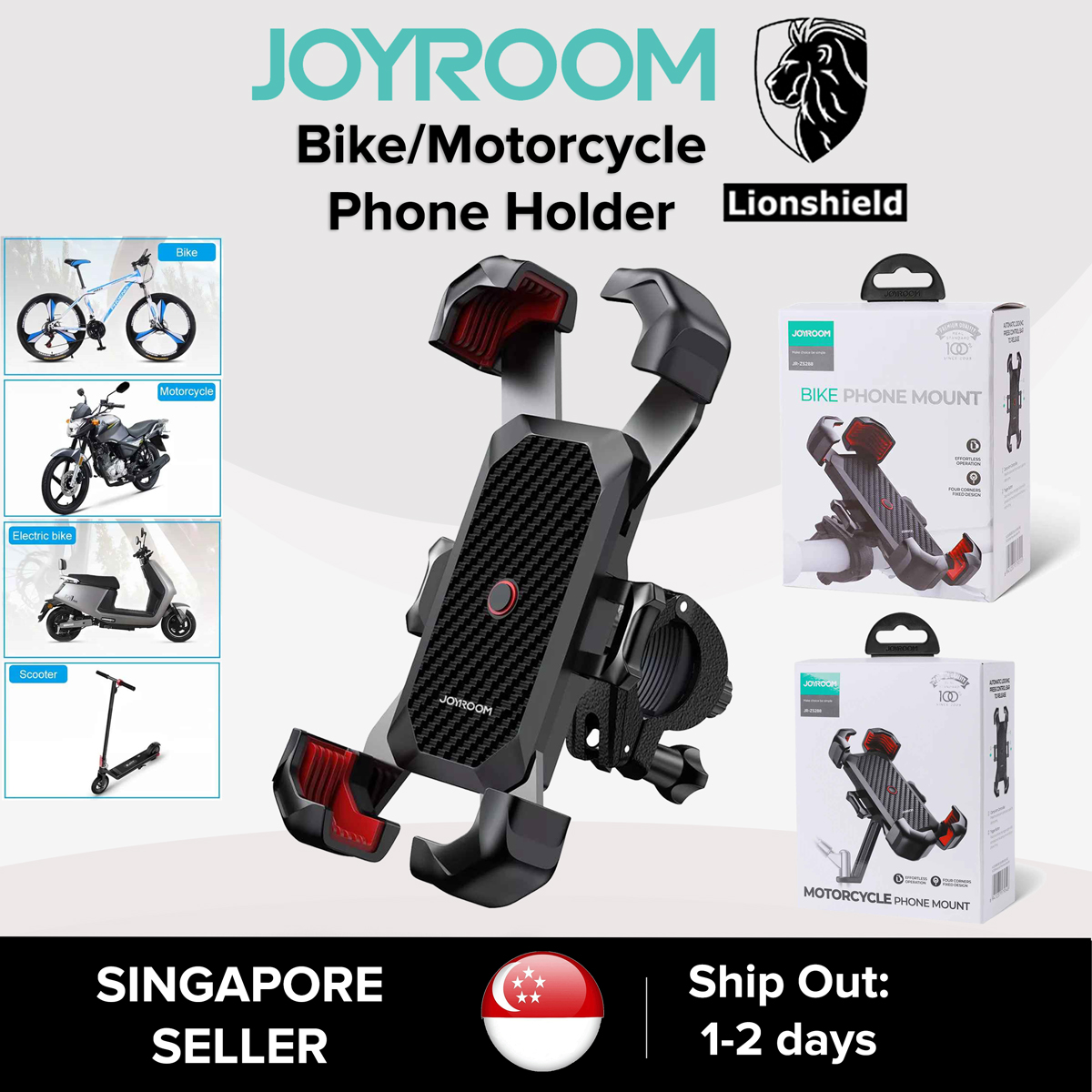 Spigen Gearlock Mf100 Shockproof Bike Phone Mount For Cycling