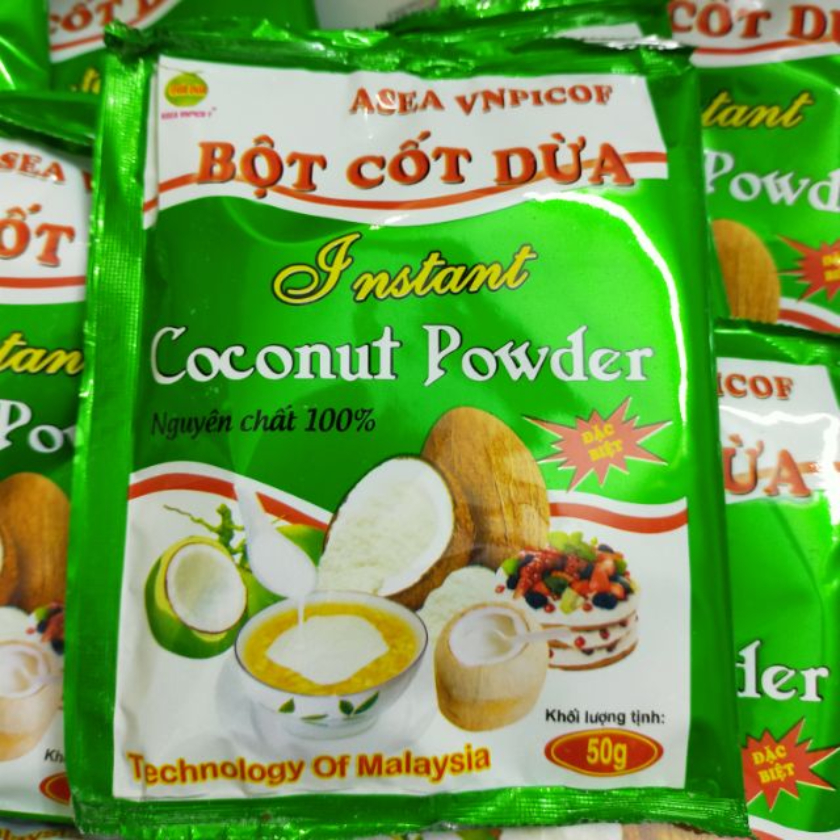 Bột cốt dừa không đường làm bánh, nấu chè
