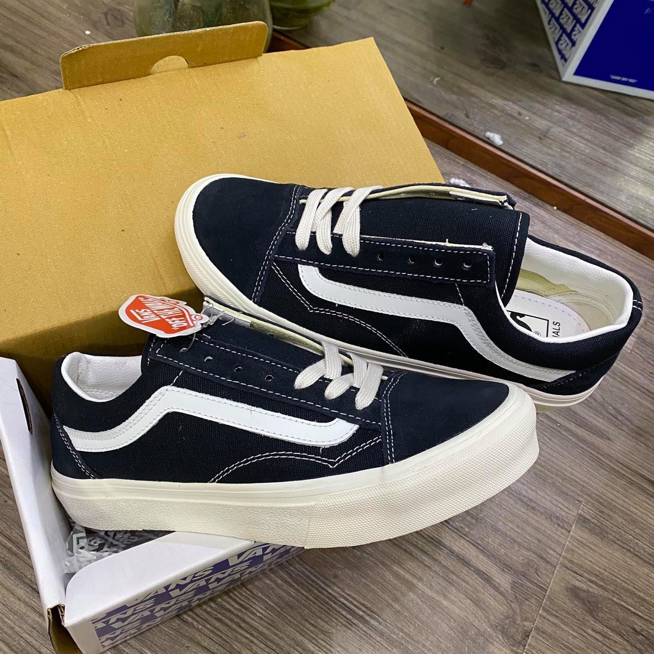 GIÀY VANS ĐEN OLD SKOOL ,giày sneaker van vault dáng lười slip on Hot Trend 2022 Duy Giày
