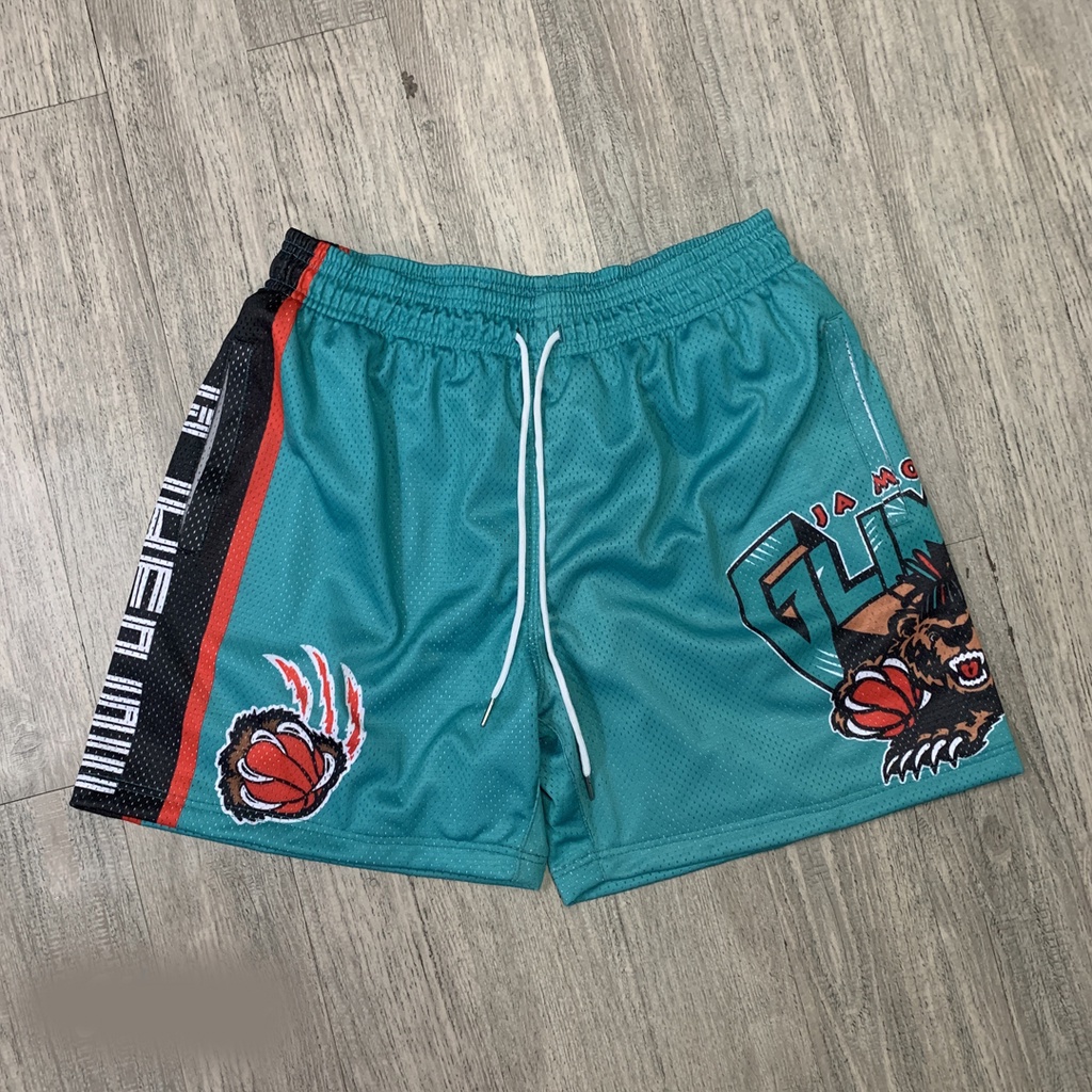 Vancouver Grizzlies NBA Big Face Fashion Shorts 5.0 By Mitchell & Ness -  Teal - Mens