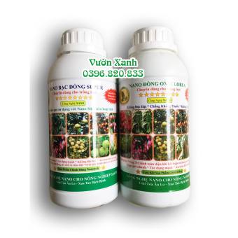 Combo Nano Bạc Đồng Super- Nano Đồng Oxyclorua trừ bệnh nấm virut toàn diện