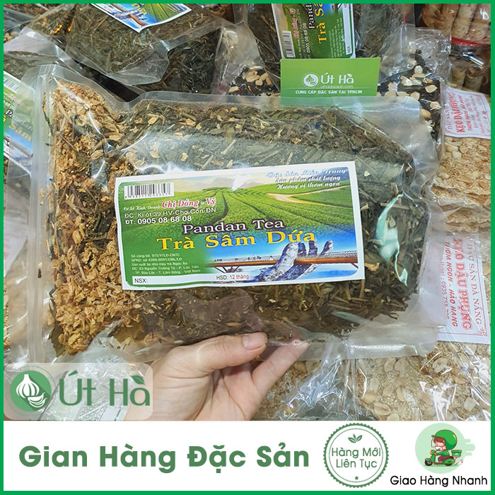 Trà Sâm Dứa Đà Nẵng Gói 400gr Hương Vị Thơm Ngon Từ Những Búp Trà Non Lá Dứa - Út Hà Đặc Sản