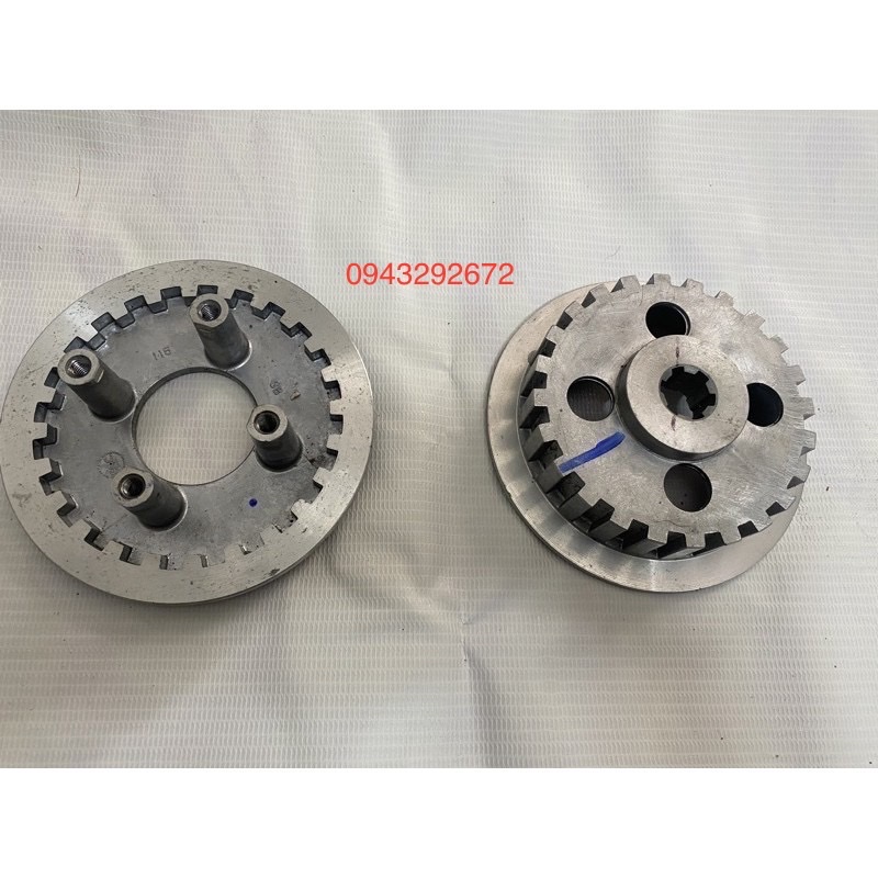 Cặp mặt nhôm nồi côn sau dream, wave, future honda