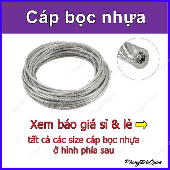 Cáp bọc nhựa đủ size (cáp thép bọc nhựa)