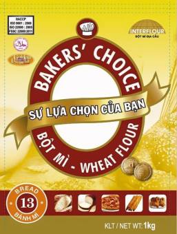 Bột mì Bakers’ Choice số 13 (bread flour)/ Bột mì chuyên dụng làm bánh mì 1kg