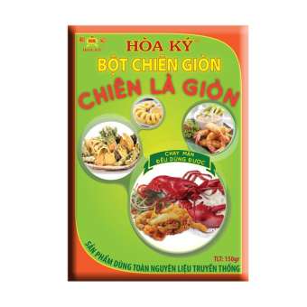 BỘT CHIÊN GIÒN HÒA KÝ 150g, dùng được cho các món chiên gà, cá, tôm, mực, chả và các loại rau củ