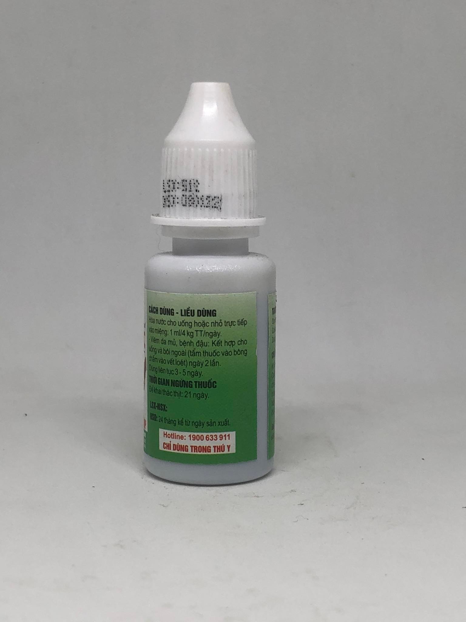Phar doc đậu gà , chim cảnh - chai 10mil